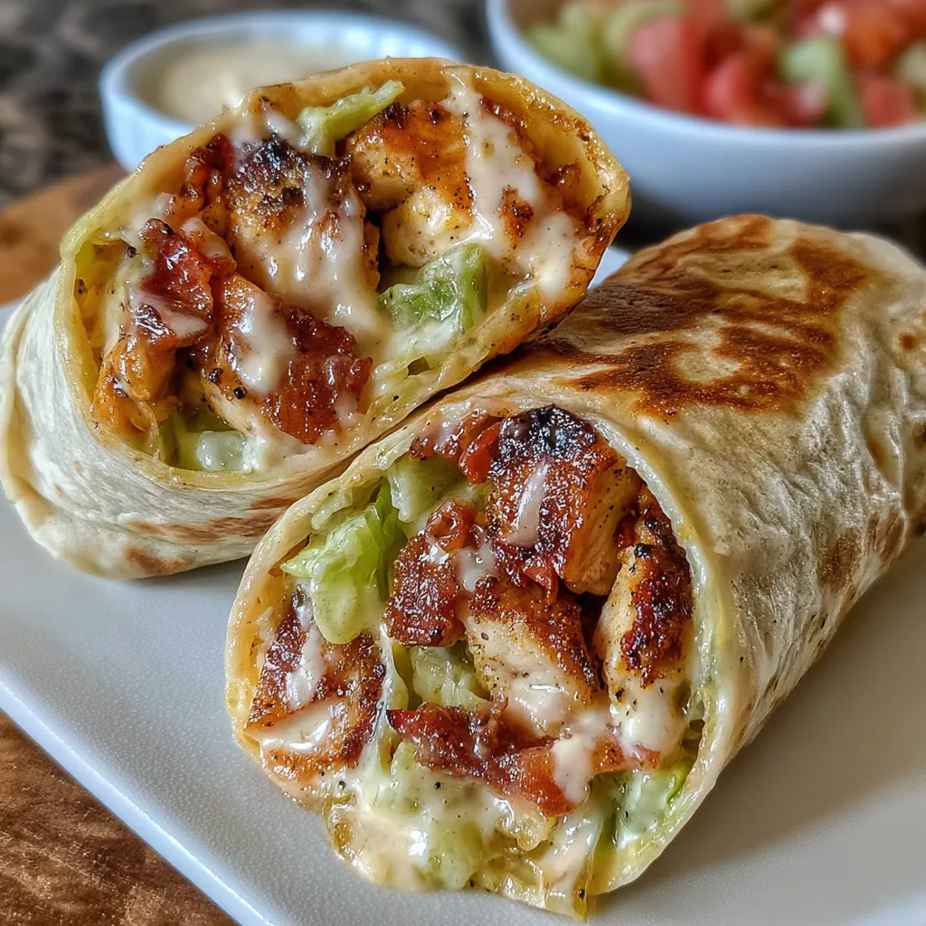 Dill Pickle Ranch Smash Chicken Wraps with Crispy Tortilla Crunch