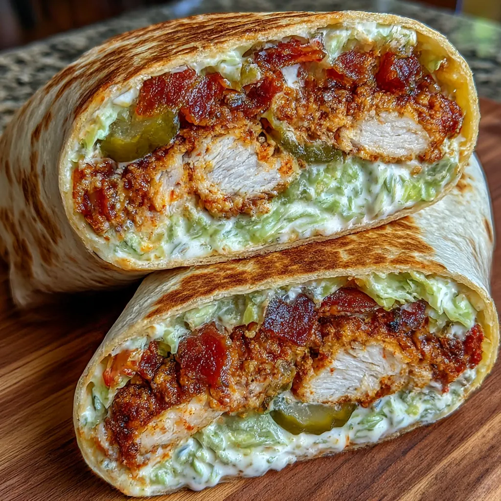 Dill Pickle Ranch Smash Chicken Wraps with Crispy Tortilla Crunch