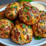 Easy Make-Ahead Rotel Sausage Balls with Cream Cheese