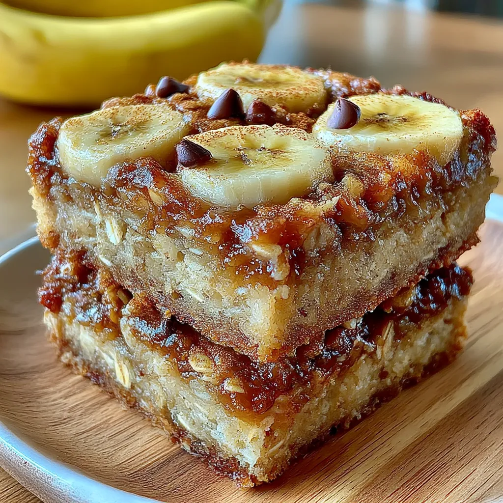 Energizing Banana Oatmeal Bars