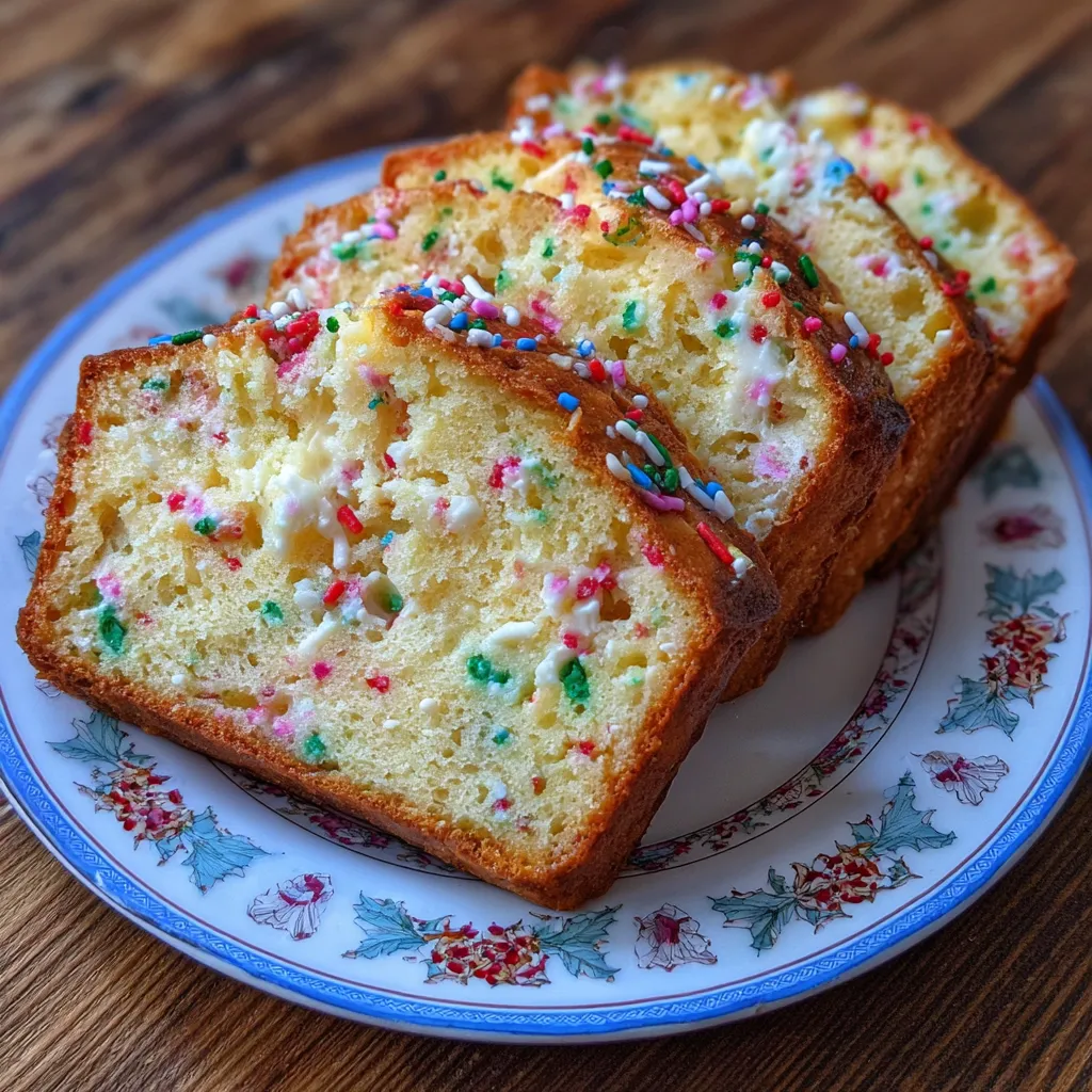 Festive Christmas Sprinkle Buttermilk Bread