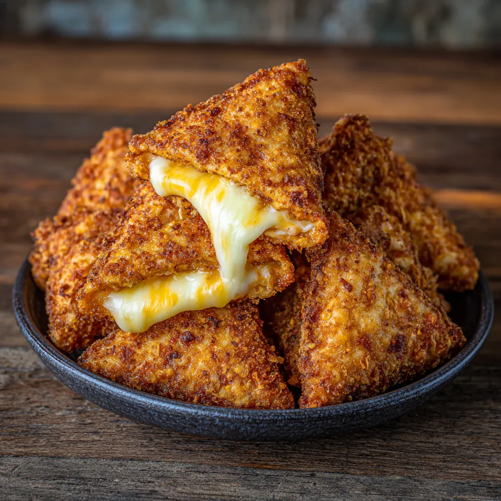 Fried Cheese Stuffed Doritos