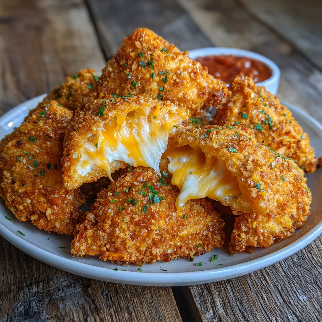 Fried Cheese Stuffed Doritos