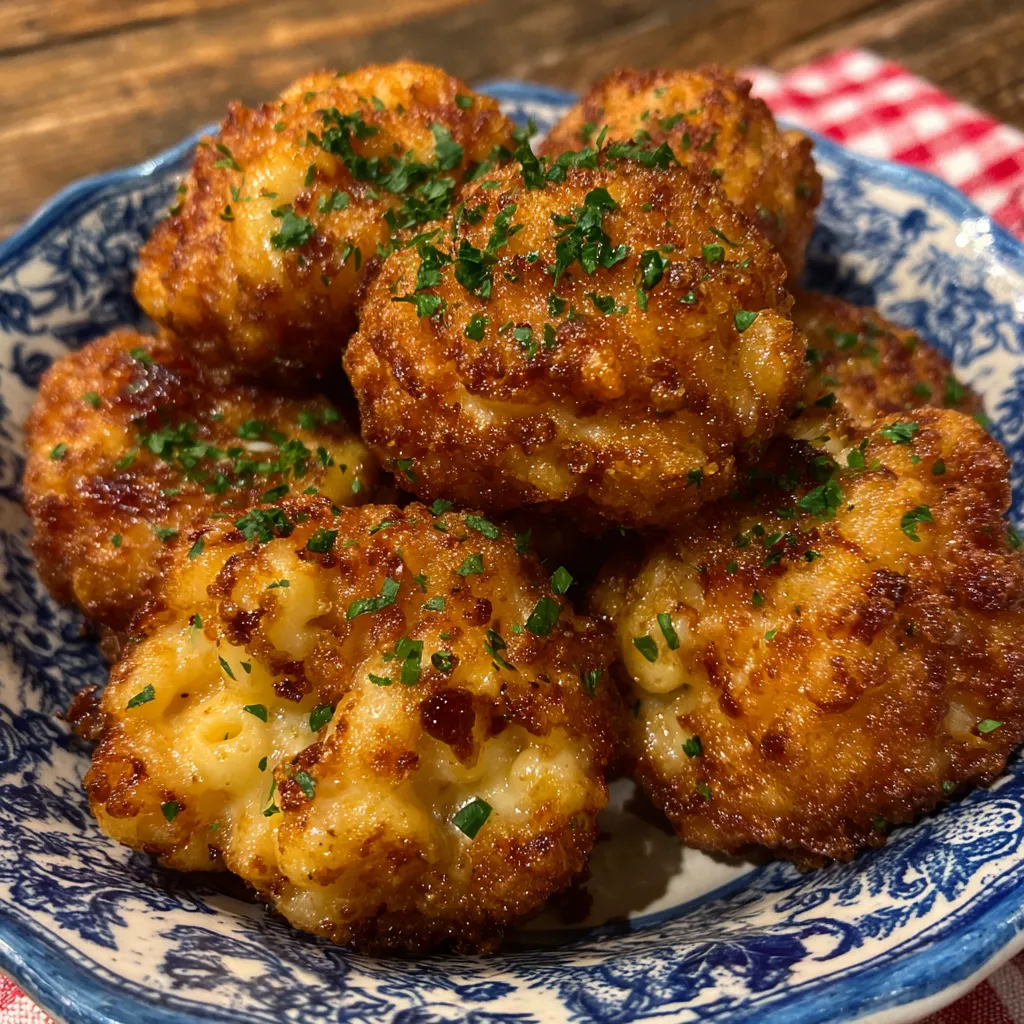 Fried Mac and Cheese Bites: 7 Crispy Cheesy Irresistible. 8 Fried Mac and Cheese Bites