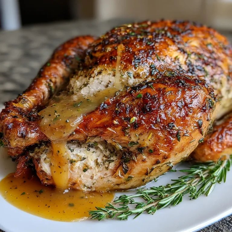 Herb Butter Roast Turkey with Maple Pumpkin Gravy