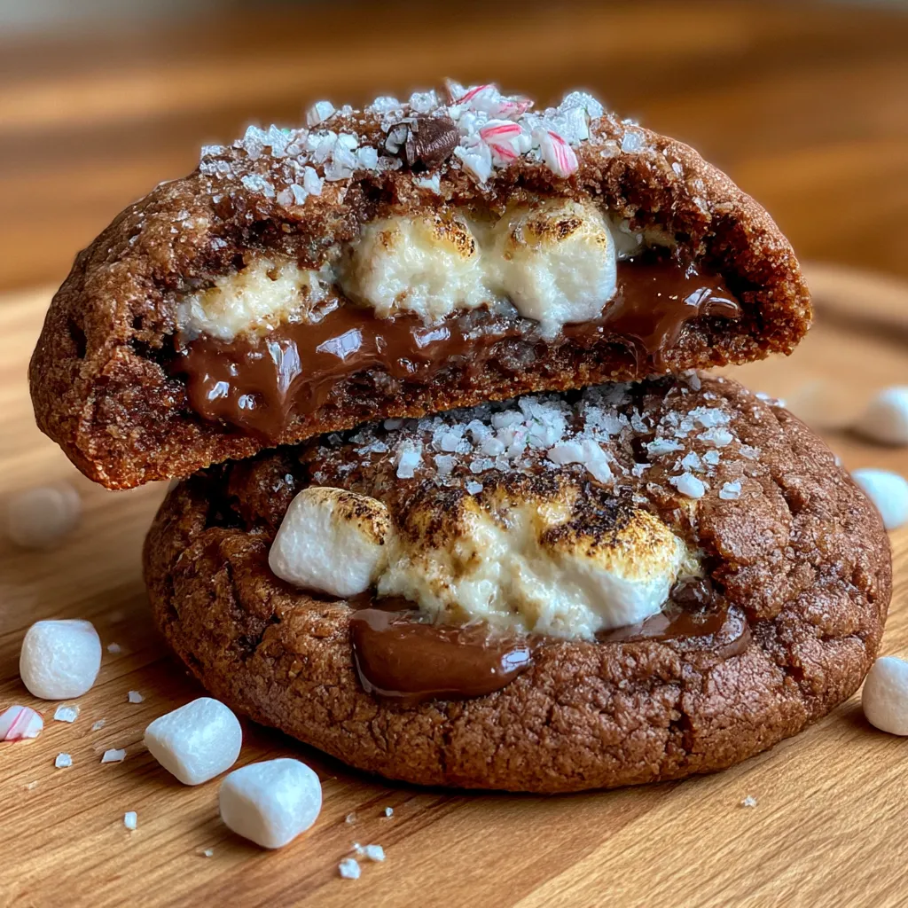 Marshmallow Hot Cocoa Surprise Cookies