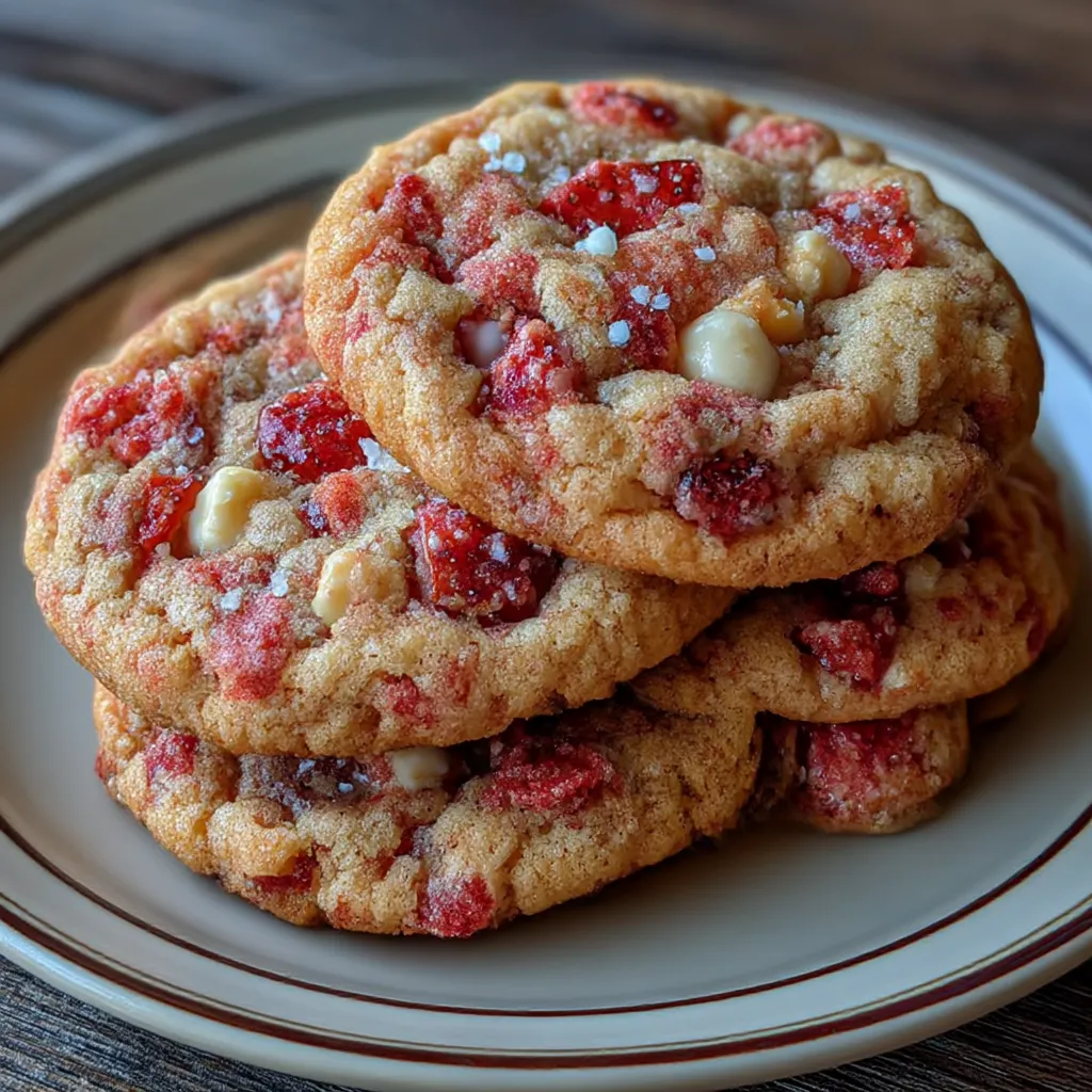 Strawberry Crunch Cookies