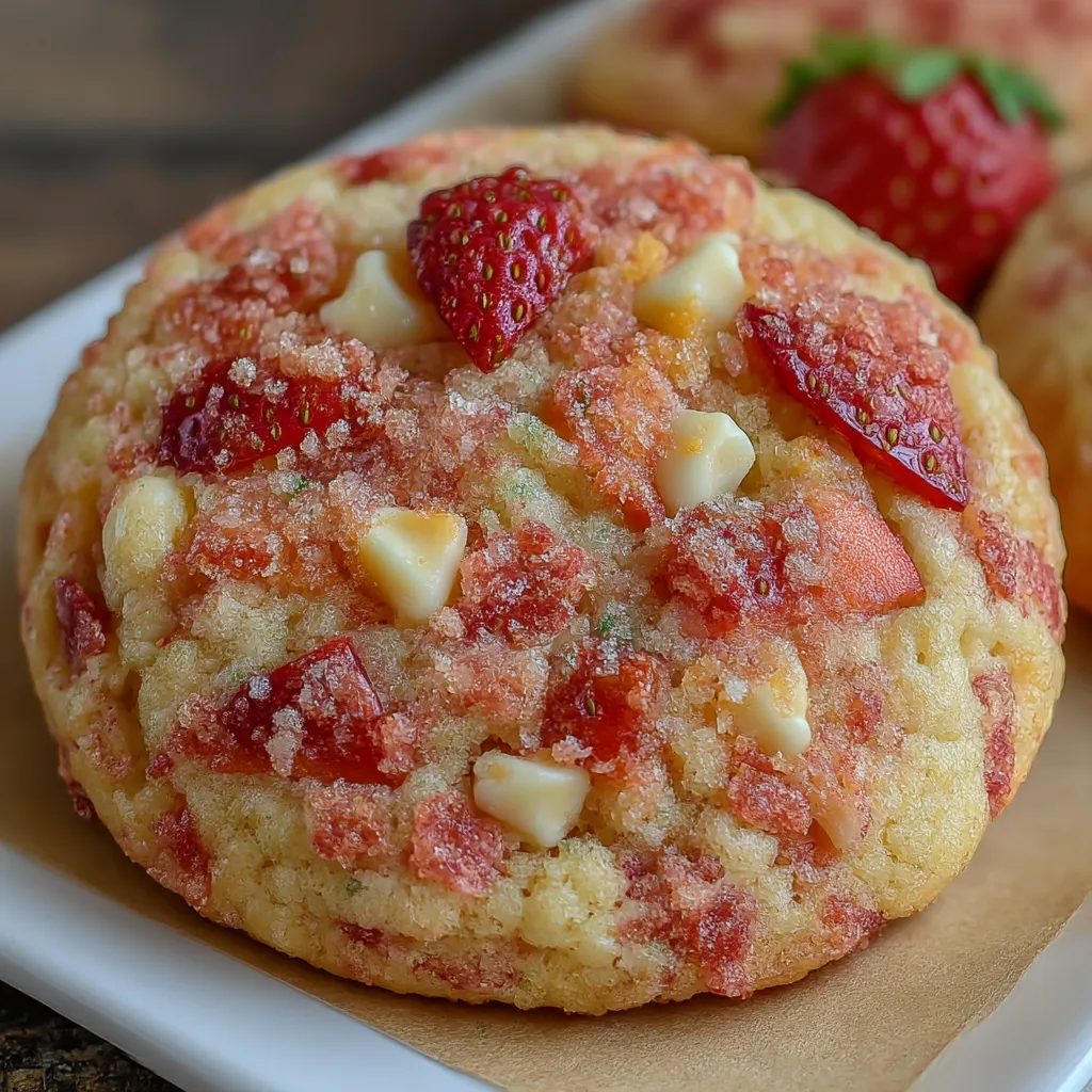 Strawberry Crunch Cookies
