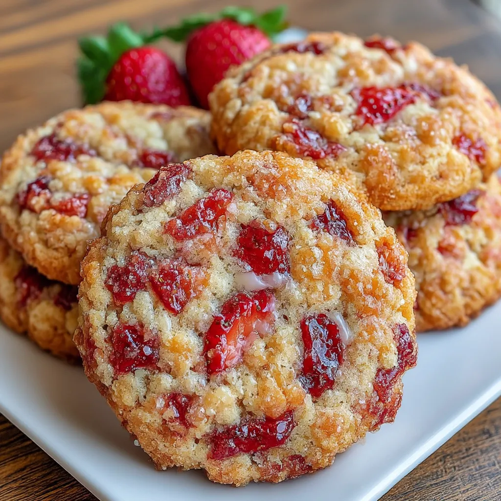 Strawberry Crunch Cookies