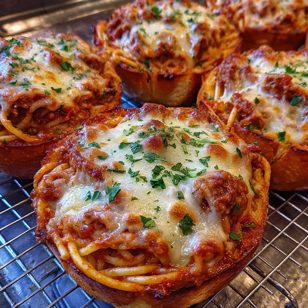 Spaghetti Garlic Bread Bowls: 7 Ultimate Delicious Easy. 3 Spaghetti Garlic Bread Bowls