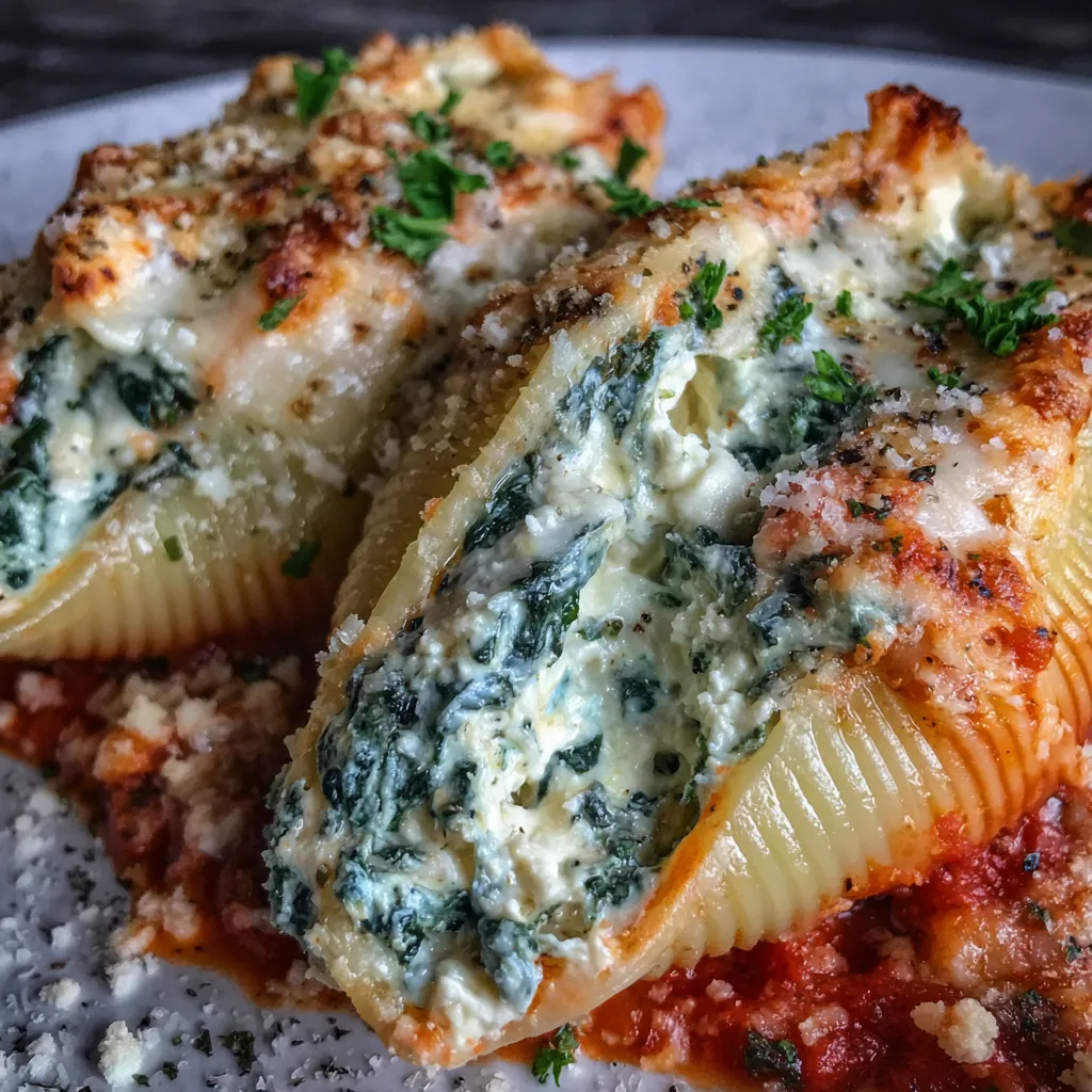 Spinach and Ricotta Stuffed Shells win 5 easy great yum. 6 Spinach and Ricotta Stuffed Shells