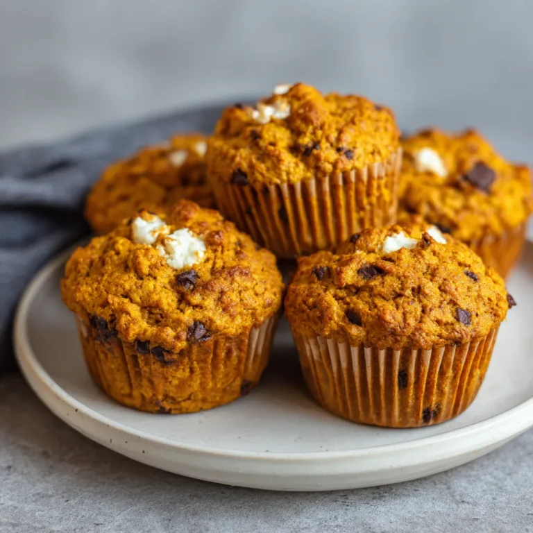 Pumpkin Cottage Cheese Muffins
