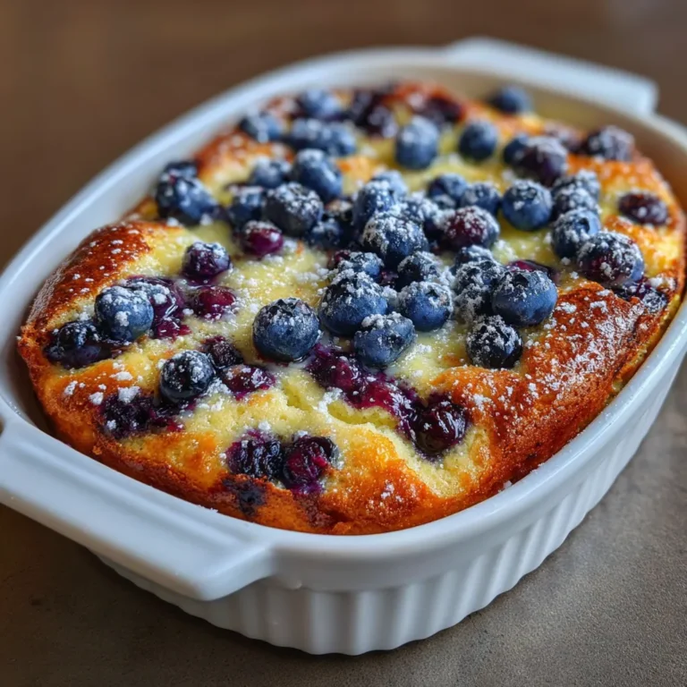 Blueberry Buttermilk Pancake Casserole