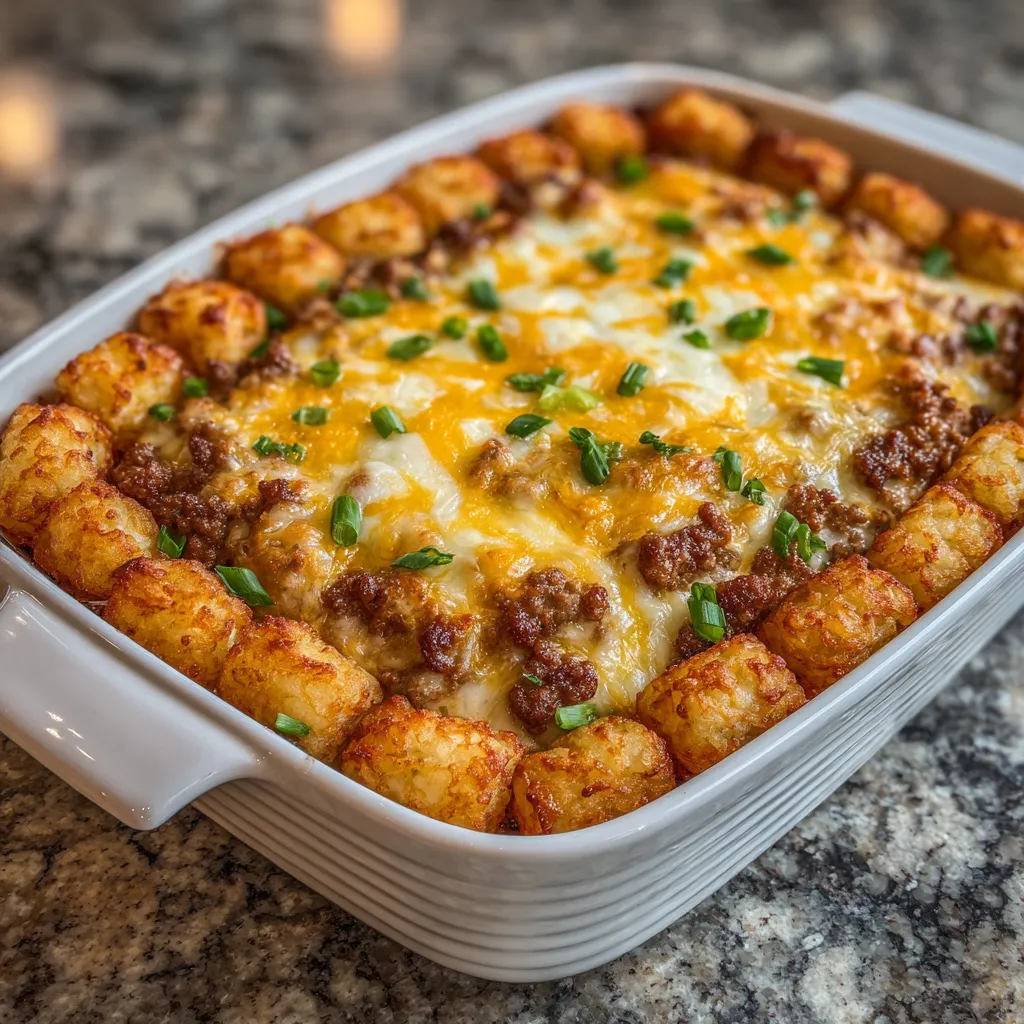 Tater Tot Turkey Sausage Breakfast Casserole 5-Ingredient Delicious Crowd-Pleasing Easy. 7 Tater Tot Turkey Sausage Breakfast Casserole