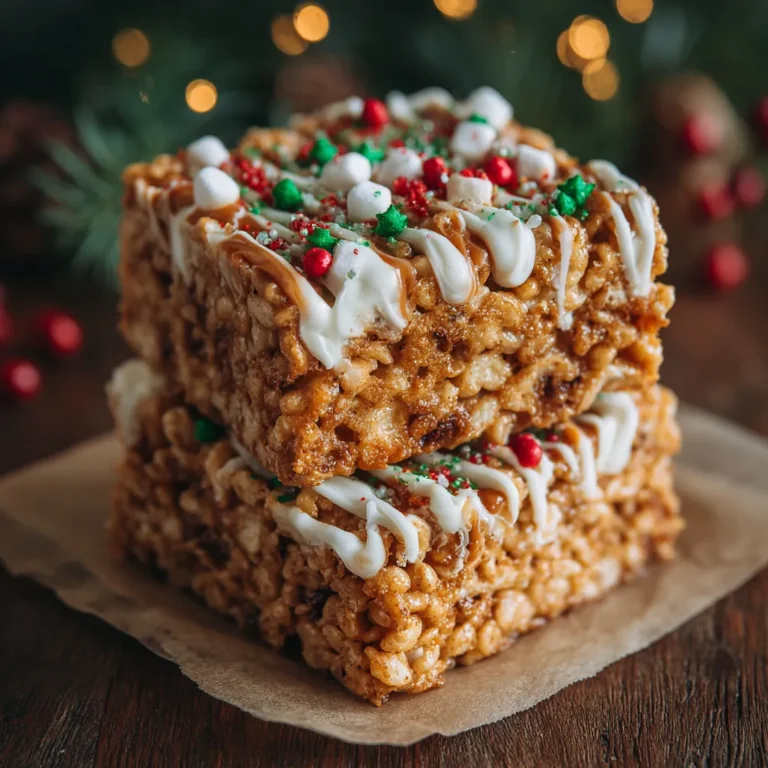 Gingerbread Rice Krispie Treats