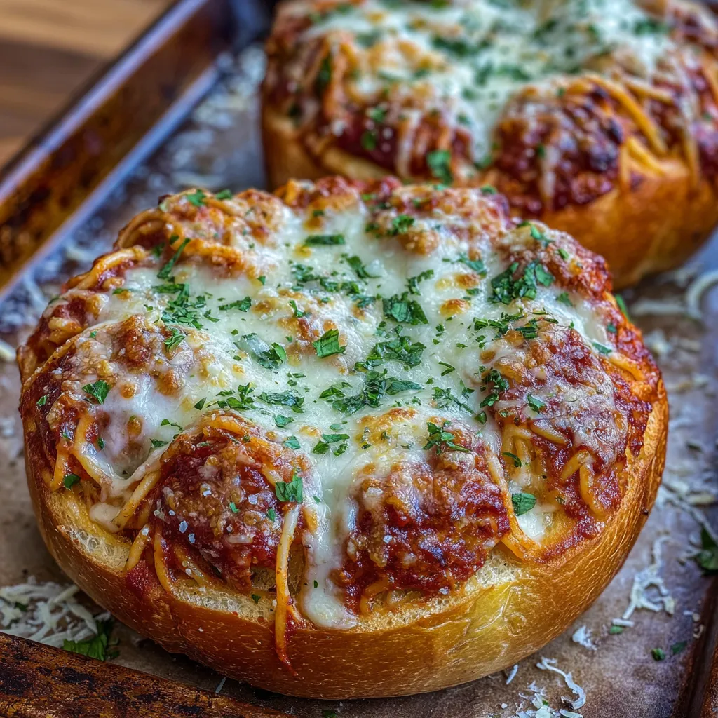 Spaghetti Garlic Bread Bowls: 7 Ultimate Delicious Easy. 4 Spaghetti Garlic Bread Bowls