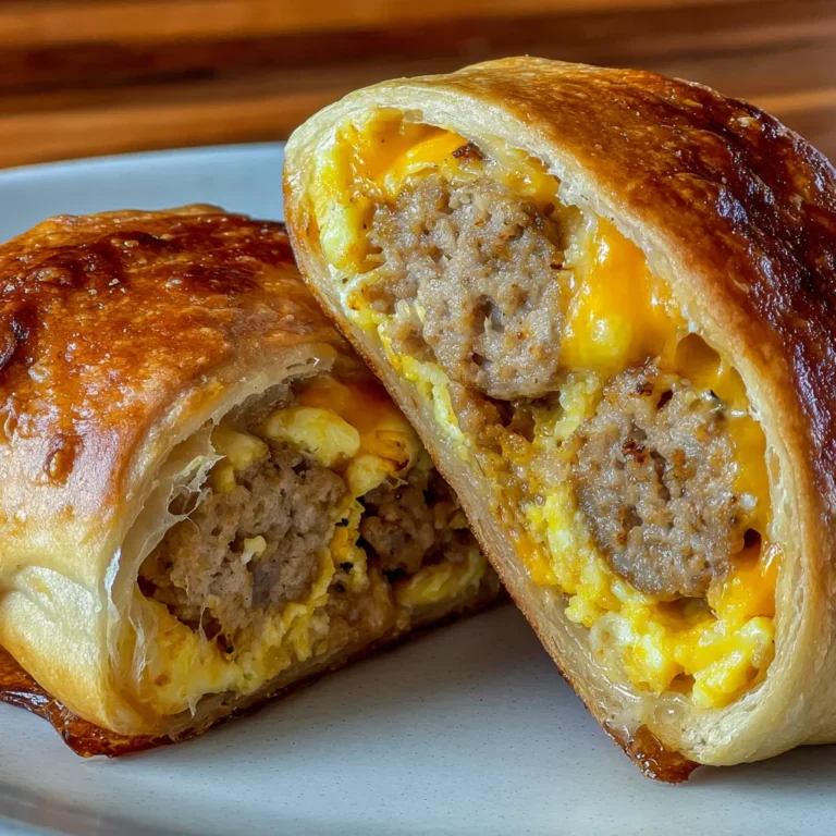 Sausage Egg Breakfast Rolls