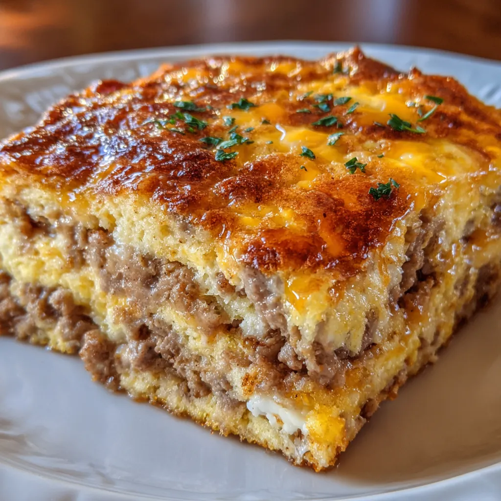 Pancake Sausage Breakfast Casserole