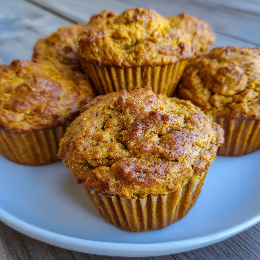 Pumpkin Cottage Cheese Muffins