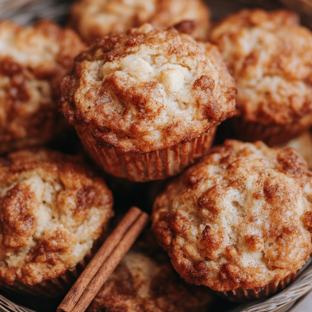 Apple Cinnamon Greek Yogurt Muffins