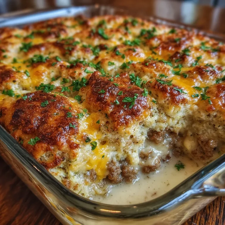 Biscuits and Gravy Casserole