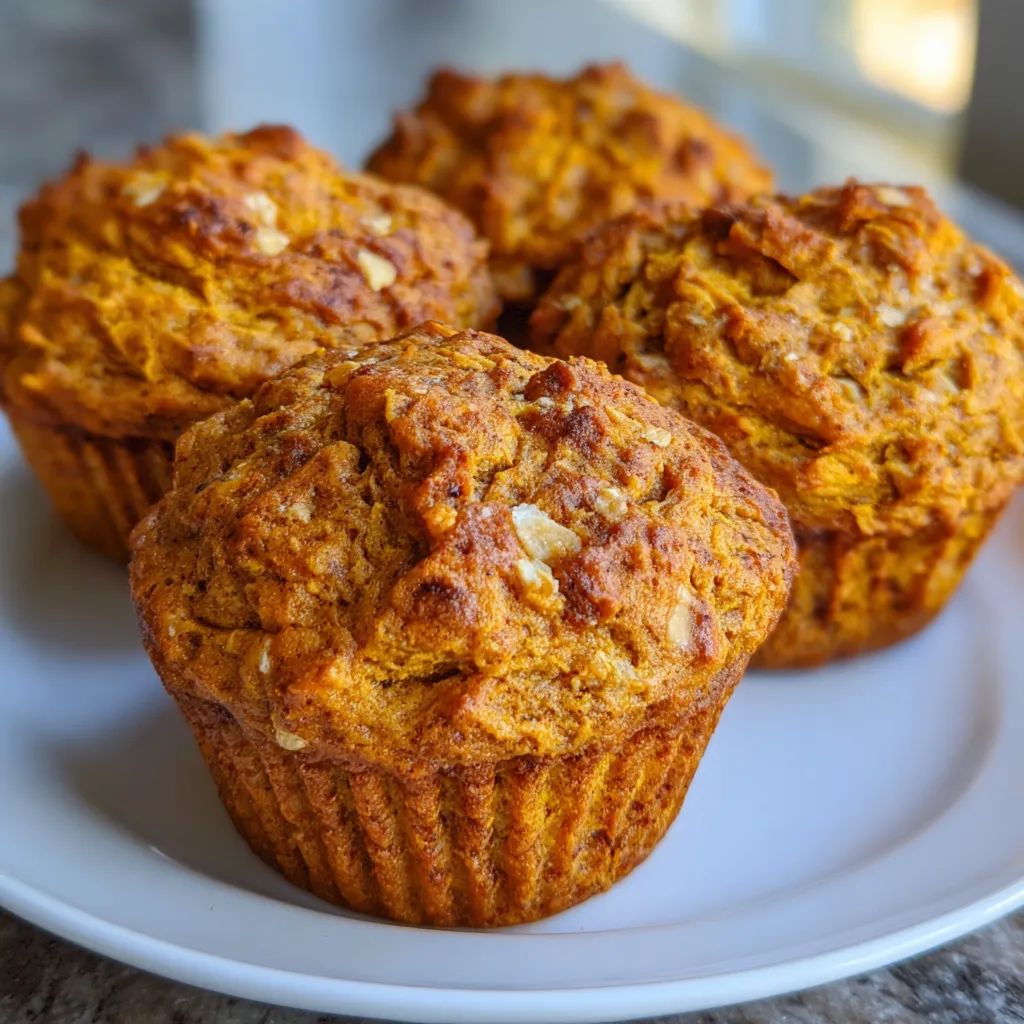 Pumpkin Cottage Cheese Muffins