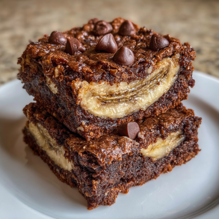 Fudgy Banana Brownies