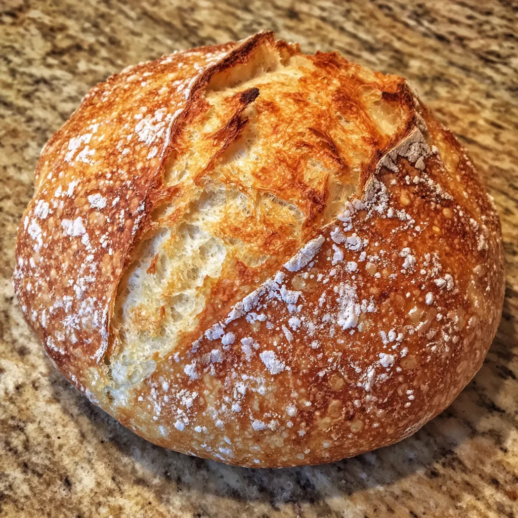 No Knead Dutch Oven Bread makes 3 Easy Crispy Bakery Loaves 6 No Knead Dutch Oven Bread