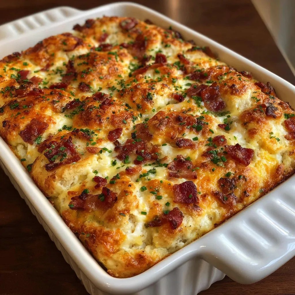 Christmas Morning Bacon Egg and Cheese Bake Recipe