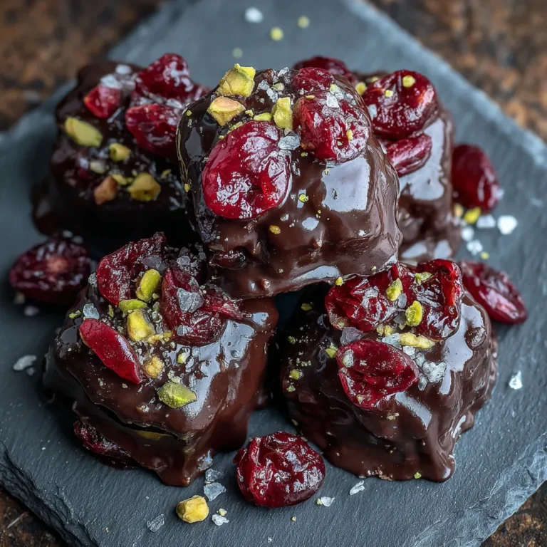 Dark Chocolate Covered Cranberry Sauce Bites