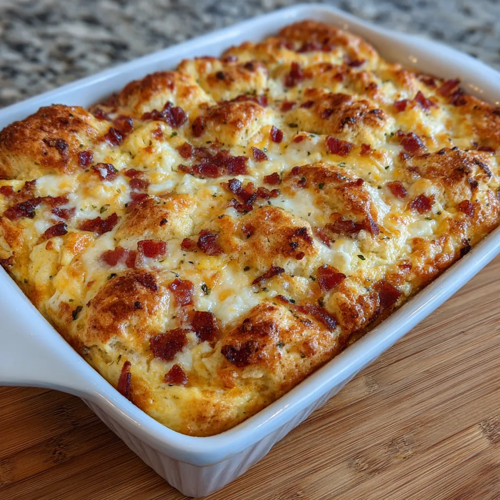 Christmas Morning Bacon Egg and Cheese Bake