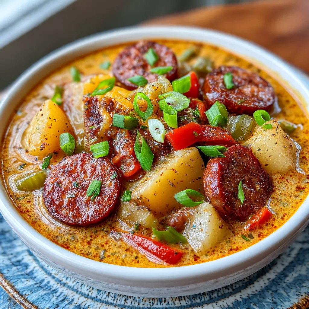 Cajun Potato Soup: 7-Ingredient Creamy Bold Comfort. 8 Cajun Potato Soup