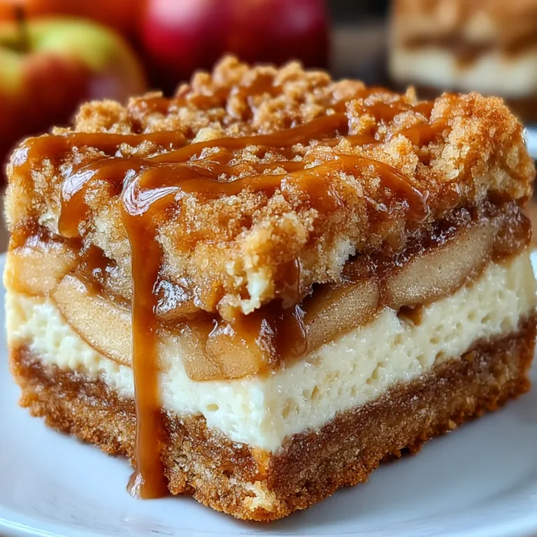 Caramel Apple Cheesecake Bars