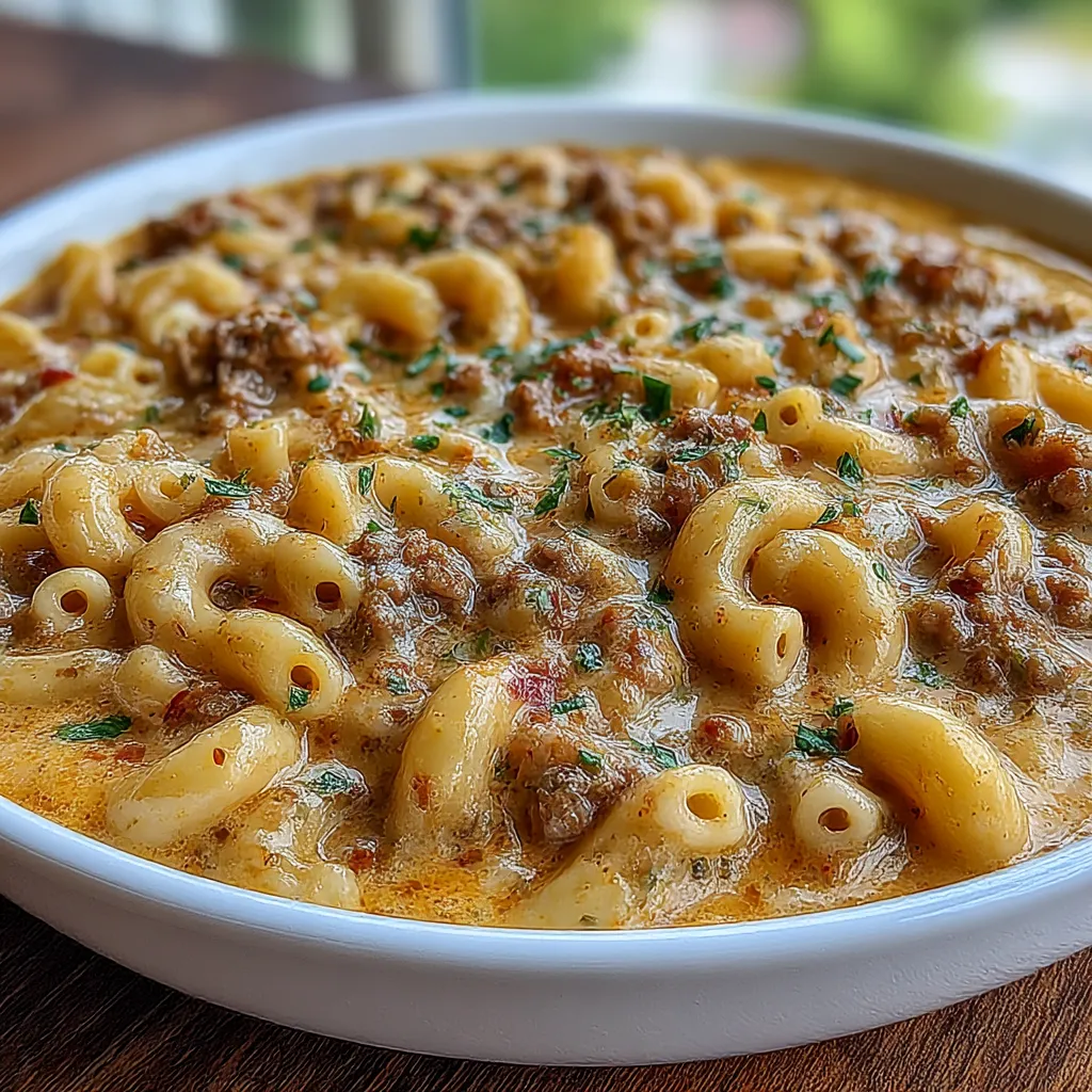Cheeseburger Mac Soup delivers bold, creamy, tasty 5. 8 Cheeseburger Mac Soup