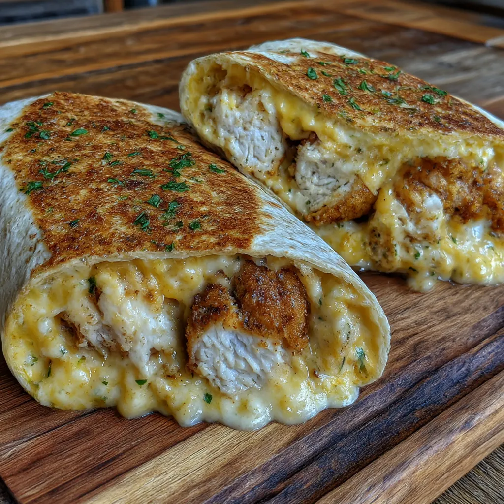Cheesy Garlic Chicken Wraps deliver Epic Top Delish 5min 6 Cheesy Garlic Chicken Wraps