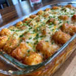Chili Cheese Tater Tot Casserole