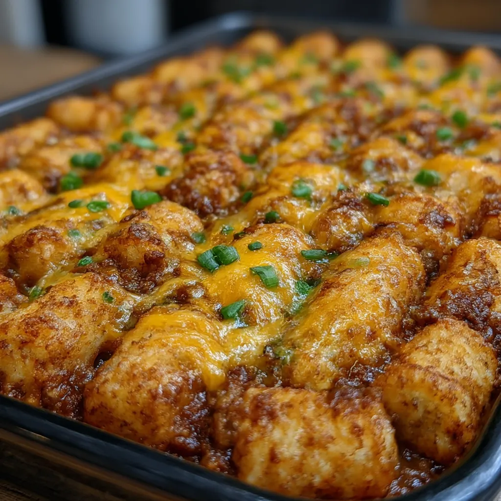 Chili Cheese Tater Tot Casserole Delivers 5 Fast Cozy Joy. 6 Chili Cheese Tater Tot Casserole