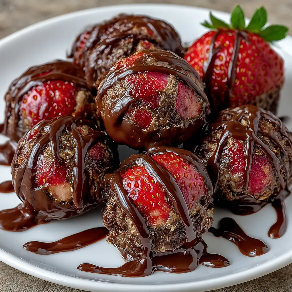 Chocolate Strawberry Yogurt Clusters