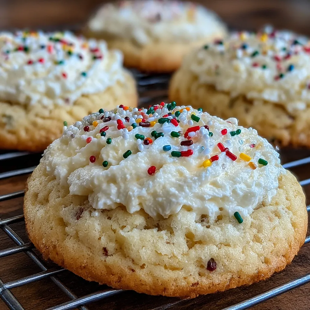 Christmas Cake Batter Cookies