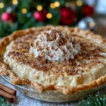 Christmas Eve Cinnamon-Vanilla Custard Pie