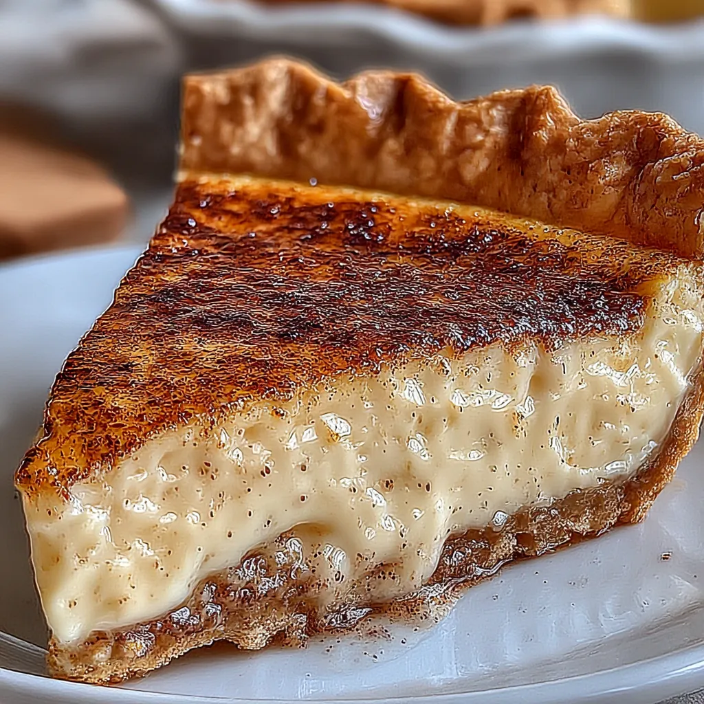 Christmas Eve Cinnamon-Vanilla Custard Pie