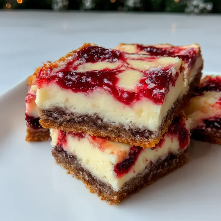 Christmas Raspberry Cheesecake Crinkle Bars