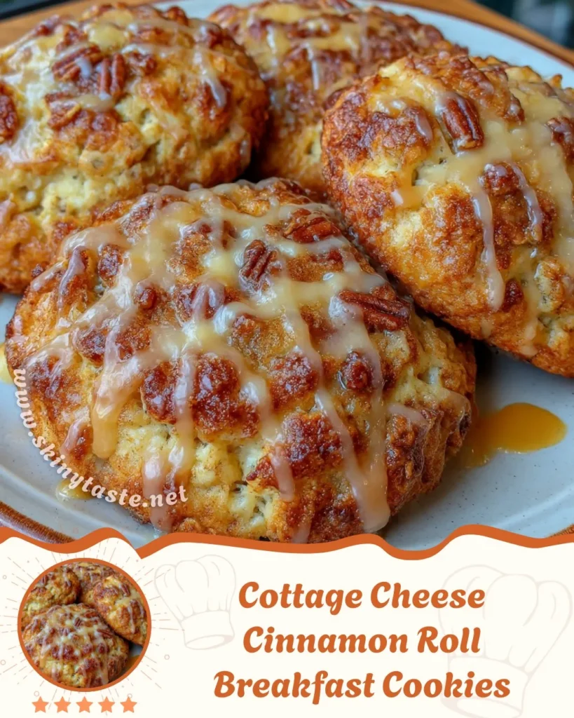 Cottage Cheese Cinnamon Roll Breakfast Cookies 6 Cottage Cheese Cinnamon Roll Breakfast Cookies