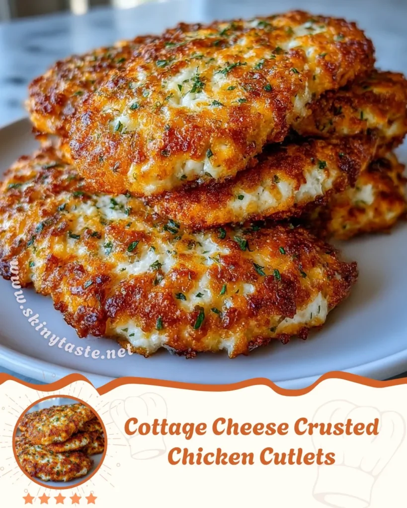 Cottage Cheese Crusted Chicken Cutlets