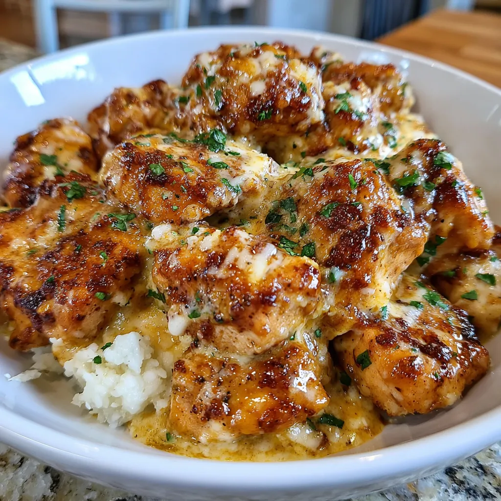 Cottage Cheese Parmesan Firecracker Chicken