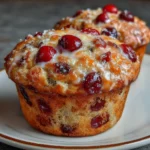 Cranberry Orange Breakfast Muffins with Holiday Glow