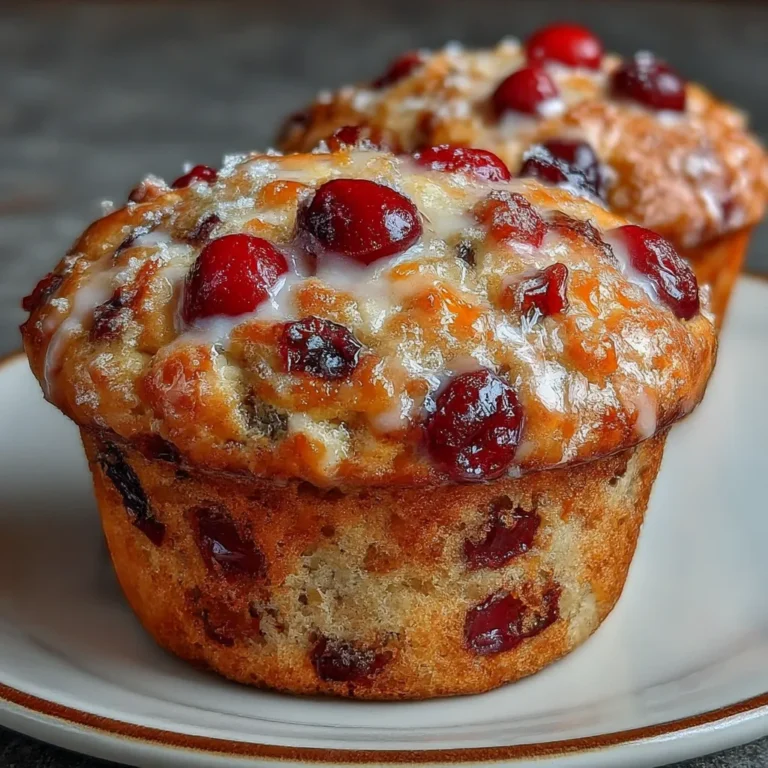 Cranberry Orange Breakfast Muffins with Holiday Glow
