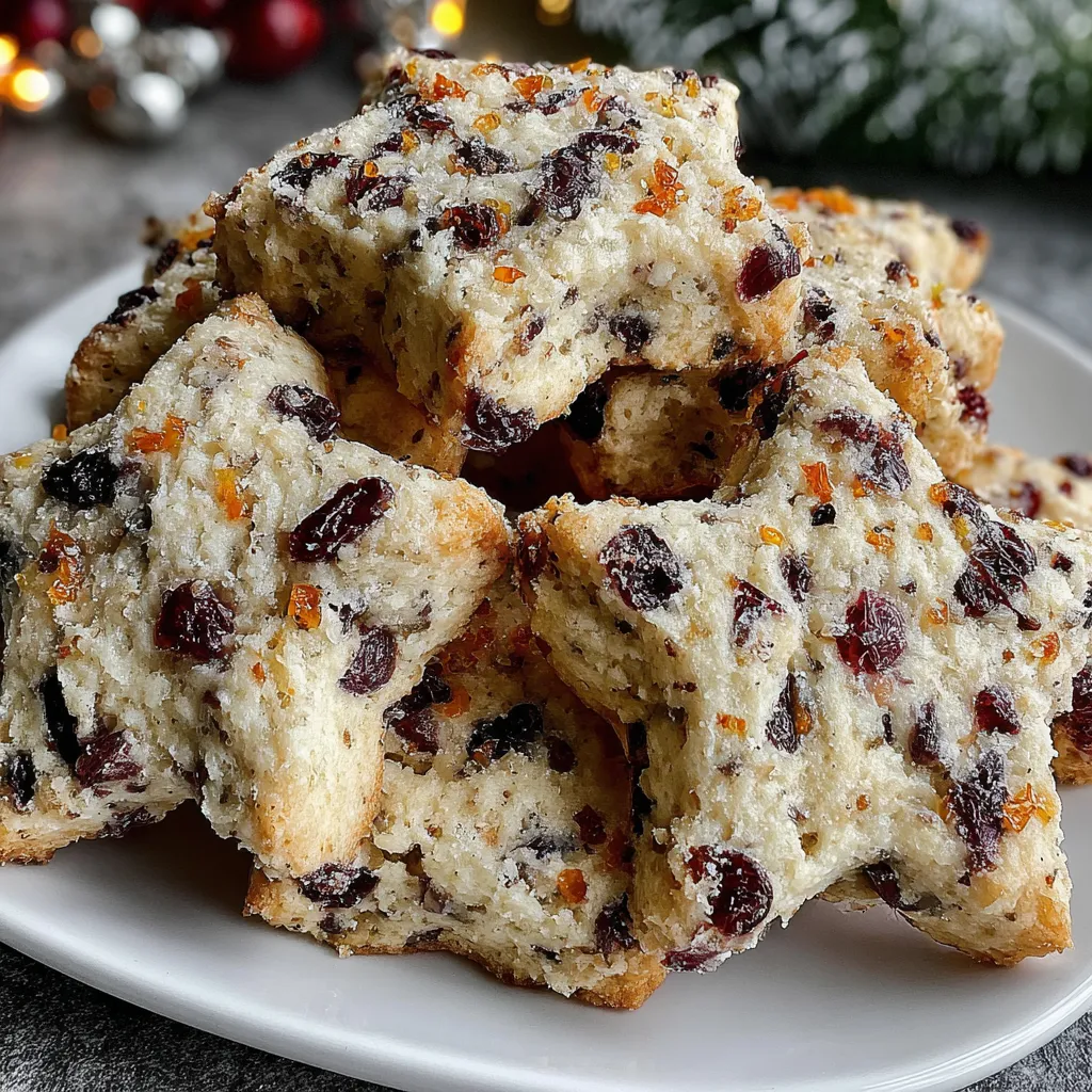 Cranberry Orange Soft Winter Star Cookies