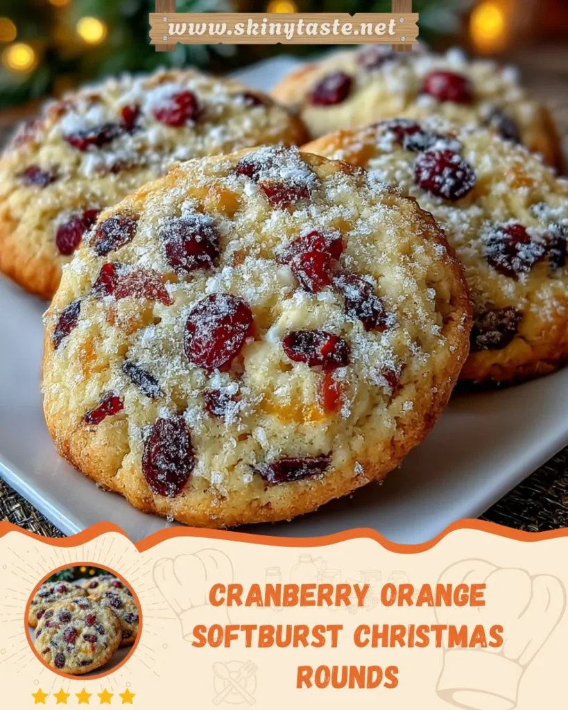 Cranberry Orange Softburst Christmas Rounds