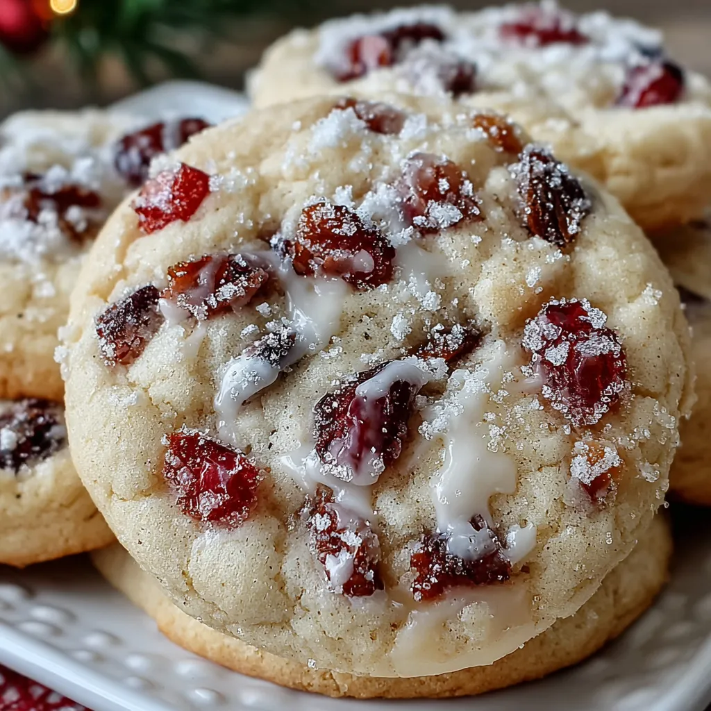 Cranberry Orange WinterGlow Crème Cookies 6 Cranberry Orange WinterGlow Crème Cookies